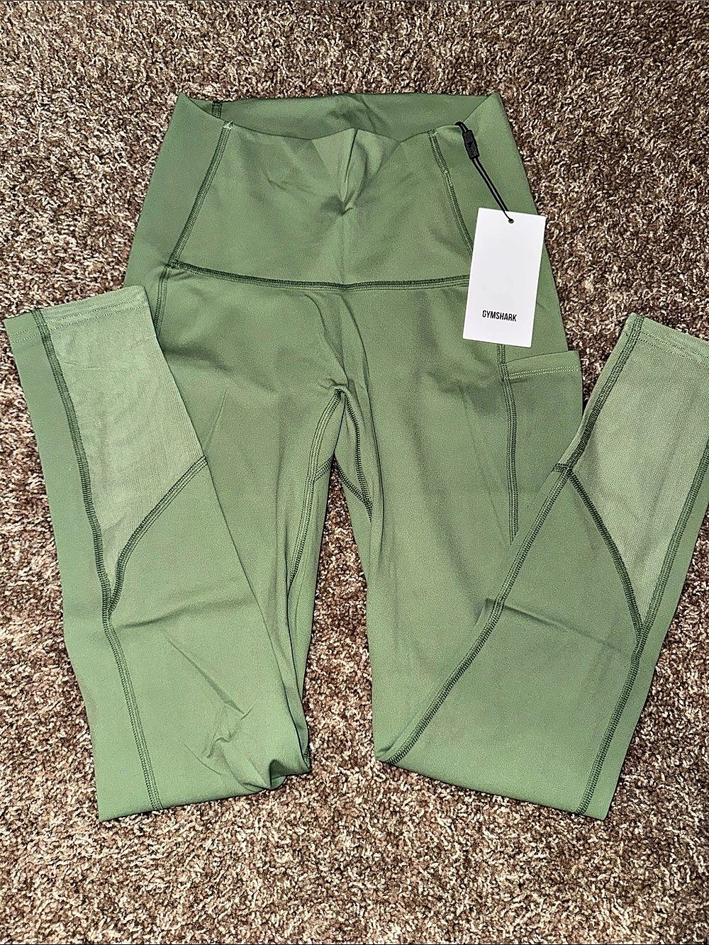 Gymshark Legacy Logo Leggings Women's Green Leggings NWT